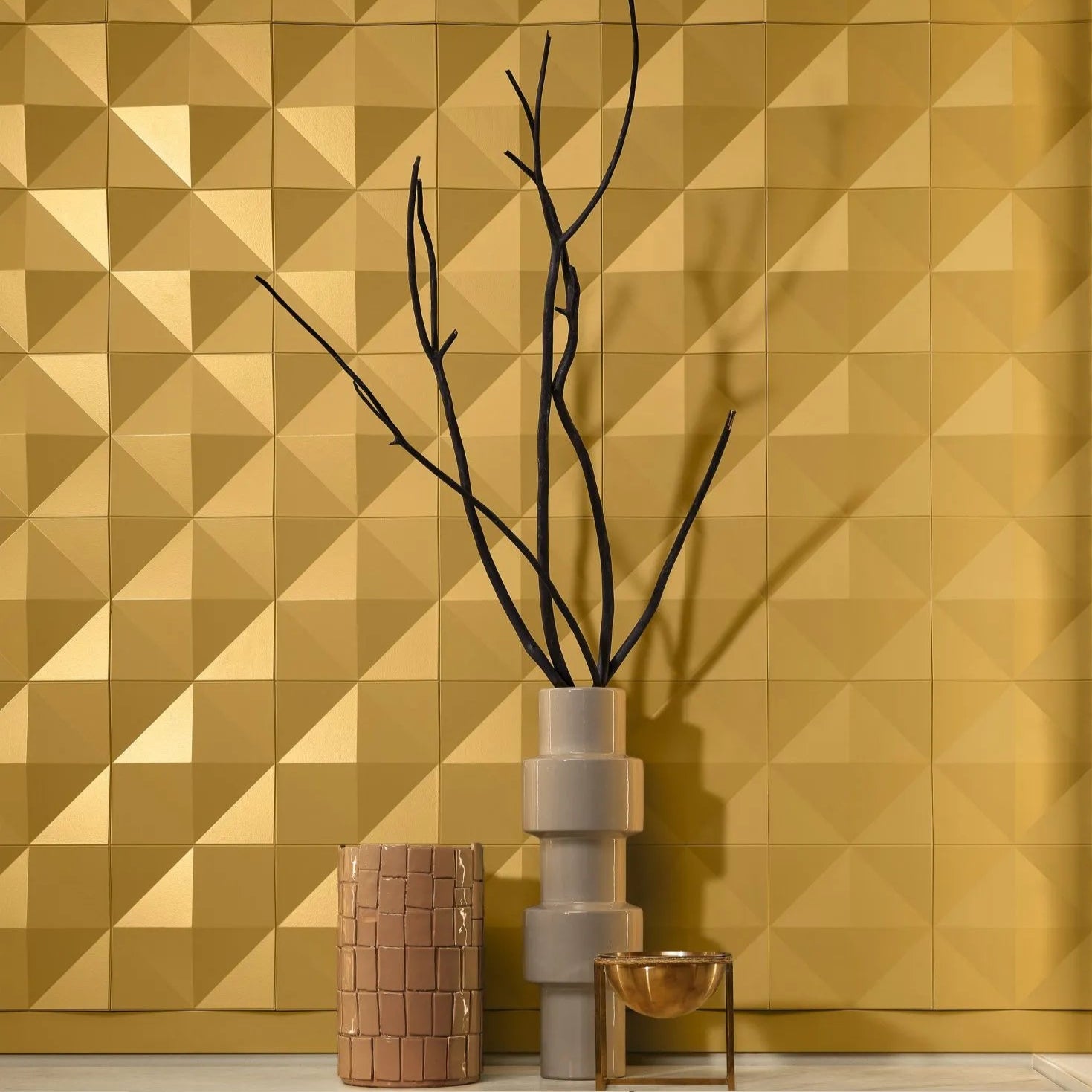 PYRAMID Arstyl® 3D Wall Panels in a contemporary living room | DecorMania UK